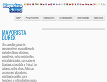 Tablet Screenshot of mayoristadurex.com